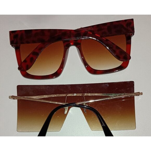 Unbranded Sunglasses: Two (2) pairs of Stylish Large Frame / Square - Adult Size - Picture 2 of 2